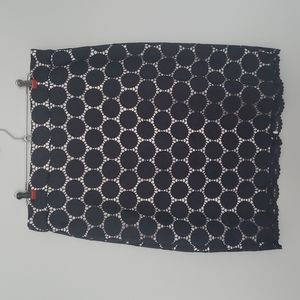 Thick Lacy Overlay Pencil Skirt